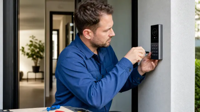 Installation moderner Sicherheitstechnik und elektronischer Türschlösser durch Schlüsseldienst in Dortmund